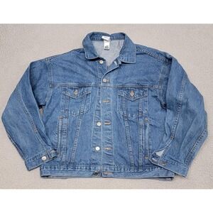 Tyca Jacket Mens Medium Blue Denim‎ Lined Union OCSEA AFSCME Ohio Back Logo USA